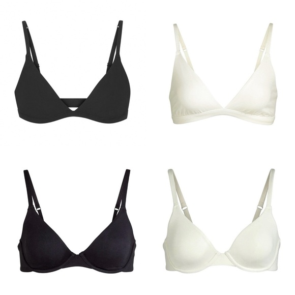 SKIMS - SET OF X4 COTTON BRA / BRALETTE - NWT